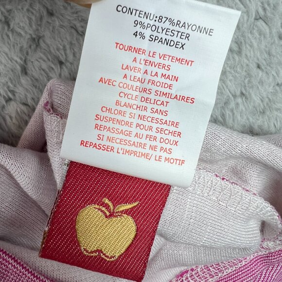 Vintage Apple Bottom Womens Bodycon Dress Pink Cold Shoulder Sz Med Y2K - Picture 14 of 15